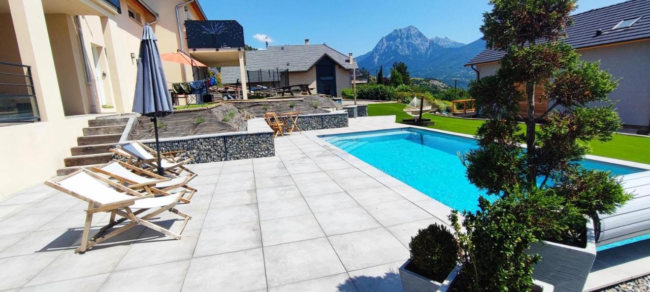 Chambre Vue Lac Av Piscine Prunières Exterior foto